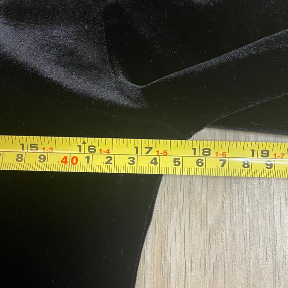 Ellen Figg Vintage Velvet Blazer Jacket Black Size 8 Made in USA - Picture 5 of 6